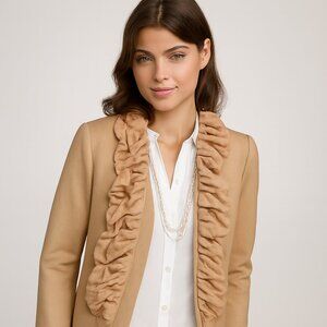 100% Wool J Crew Jacket with Silk detailing